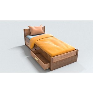 3D laos 4 Drawers Day Bed