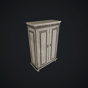 3d model old wardrobe