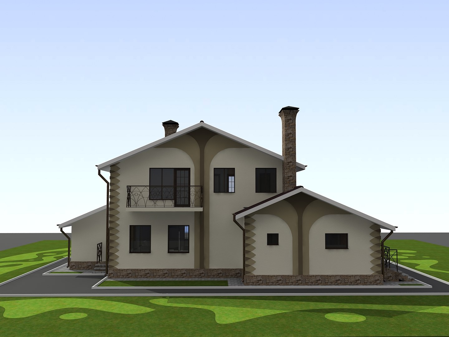 Building Bungalow 3d Model