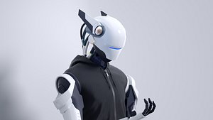 Technology Avatar Robot Mechanical Sci-Fi Electronic Circuit Cyborg Male Divine NFT Male Avatar Alie 3D model