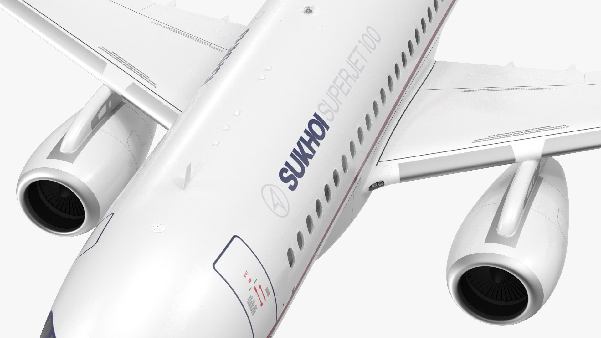 Sukhoi Superjet 100 With Saberlets Flight 3D Model - TurboSquid 1744133