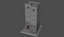 White Ancient Roman Tower model