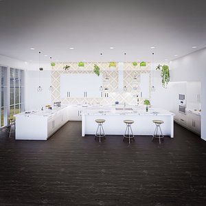 Full Parametric Kitchen 2 - Created in Revit