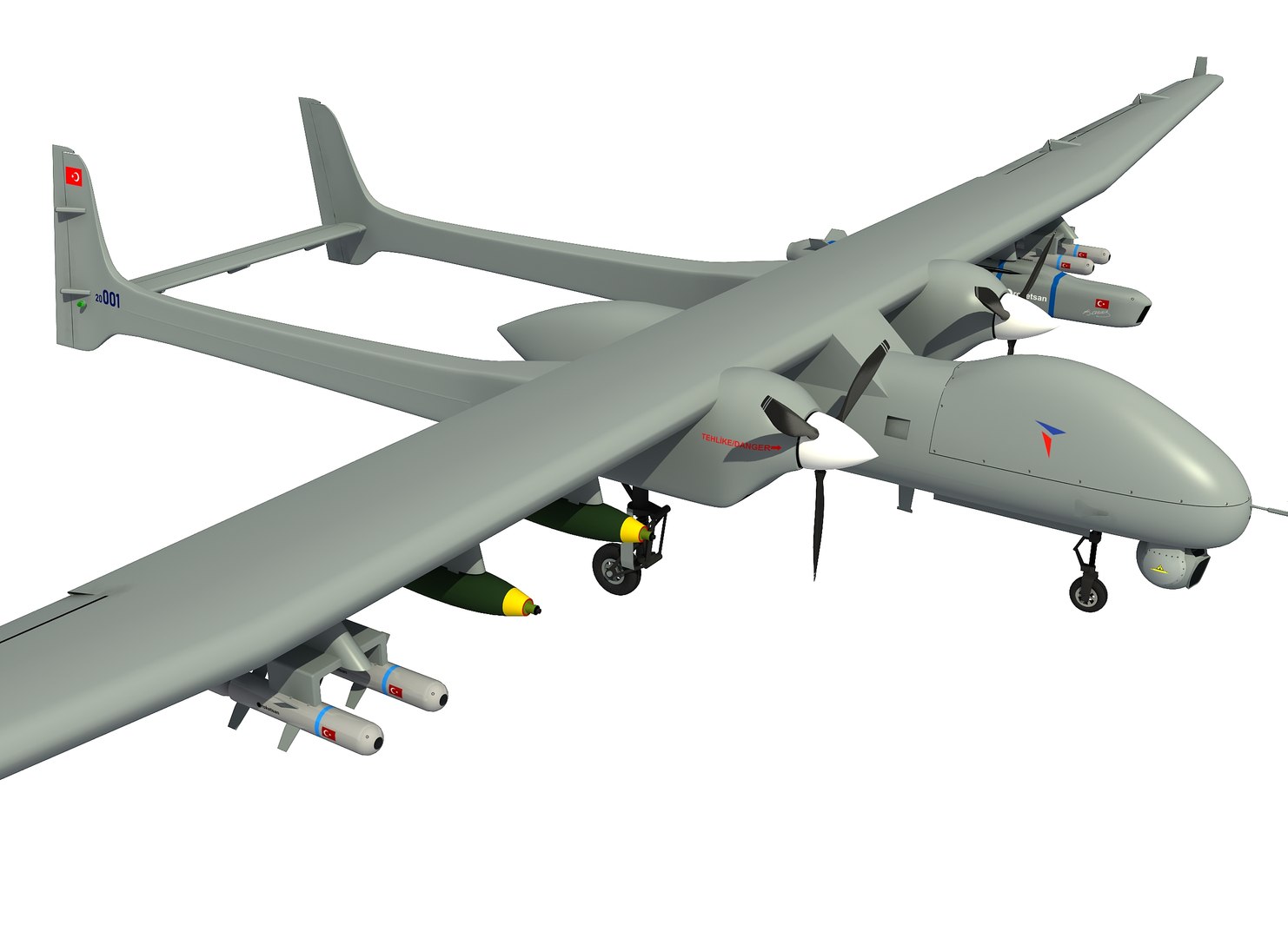 Tai aksungur vehicle uav 3D model - TurboSquid 1559633