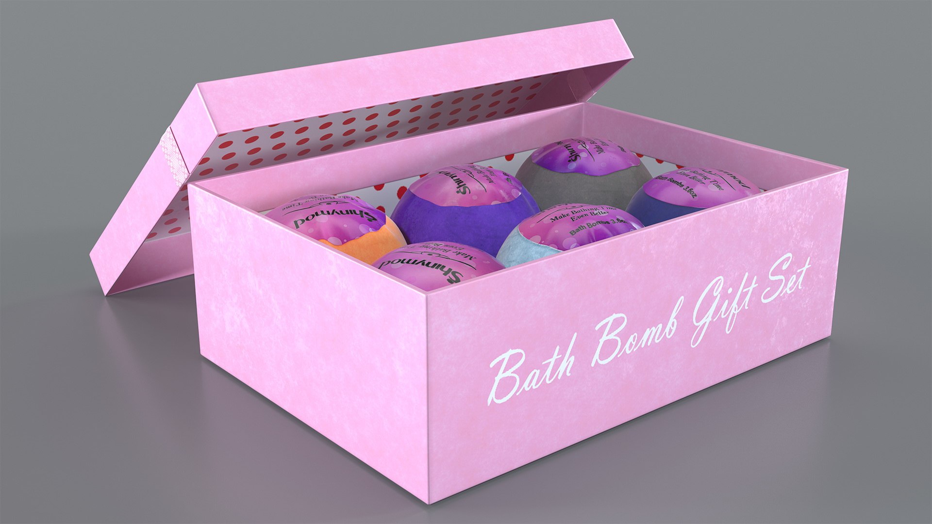 Shinymod Bath Fizzers Gift Set 3D model preview
