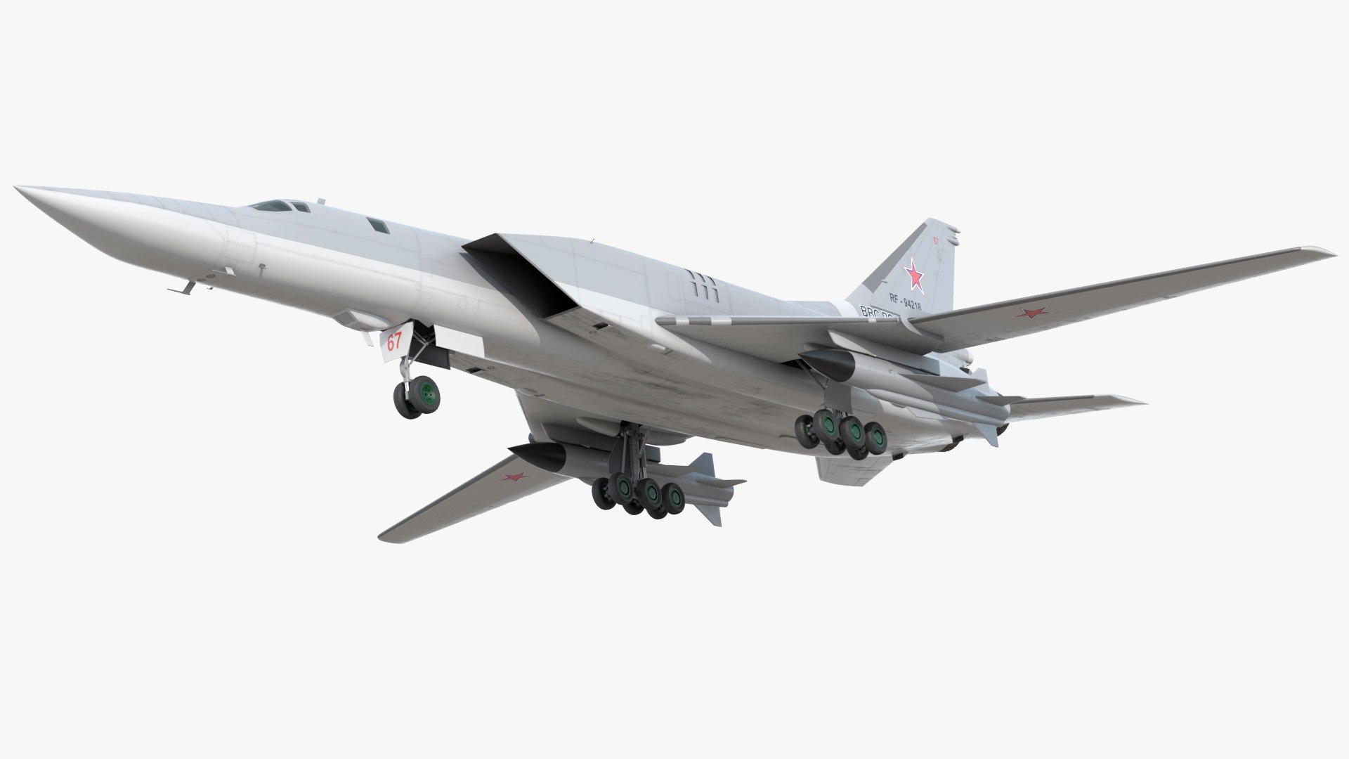 Russian Military Aircraft Collection 3D model https://p.turbosquid.com/ts-thumb/Uz/rgA2lO/EJ/tupolevtu22mbackfirelongrangemissilecarriervray3dmodel001/jpg/1674477216/1920x1080/fit_q87/12c3c4b438d10e7f1d7073c0c0d53d961d9b03e9/tupolevtu22mbackfirelongrangemissilecarriervray3dmodel001.jpg