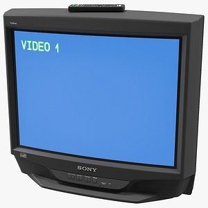 Sony KV-27S46 Retro CRT TV with IR Control On