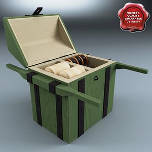 old field gun coffret 3d max