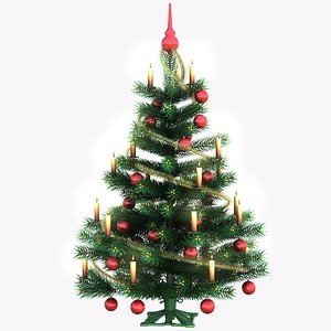 christmas tree red
