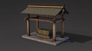 Temizuya - 4 Japanese Shinto Temizuya -4 GameReady Versions