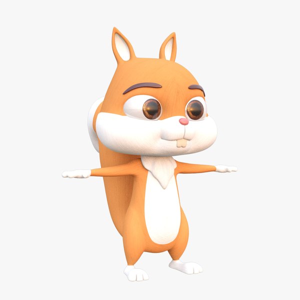 cartoon squirrel 3d