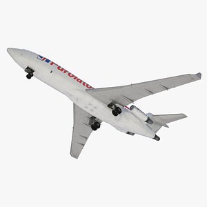 3D Boeing 727-100 Purolator Rigged for Cinema 4D