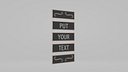 Customizable Hanging Blackboard - 5-Layer Chained Writing Board