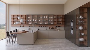 Modern kitchen 3D model - Ernestomed - Sign model