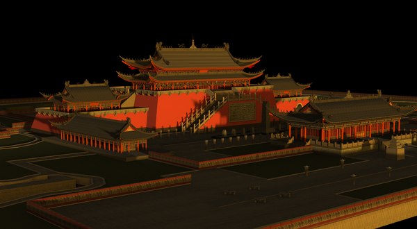 Ancient building architectural palace 3D model - TurboSquid 1490592