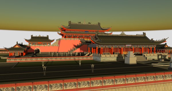 Ancient building architectural palace 3D model - TurboSquid 1490592