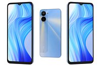 Realme V20 Blue Low Poly