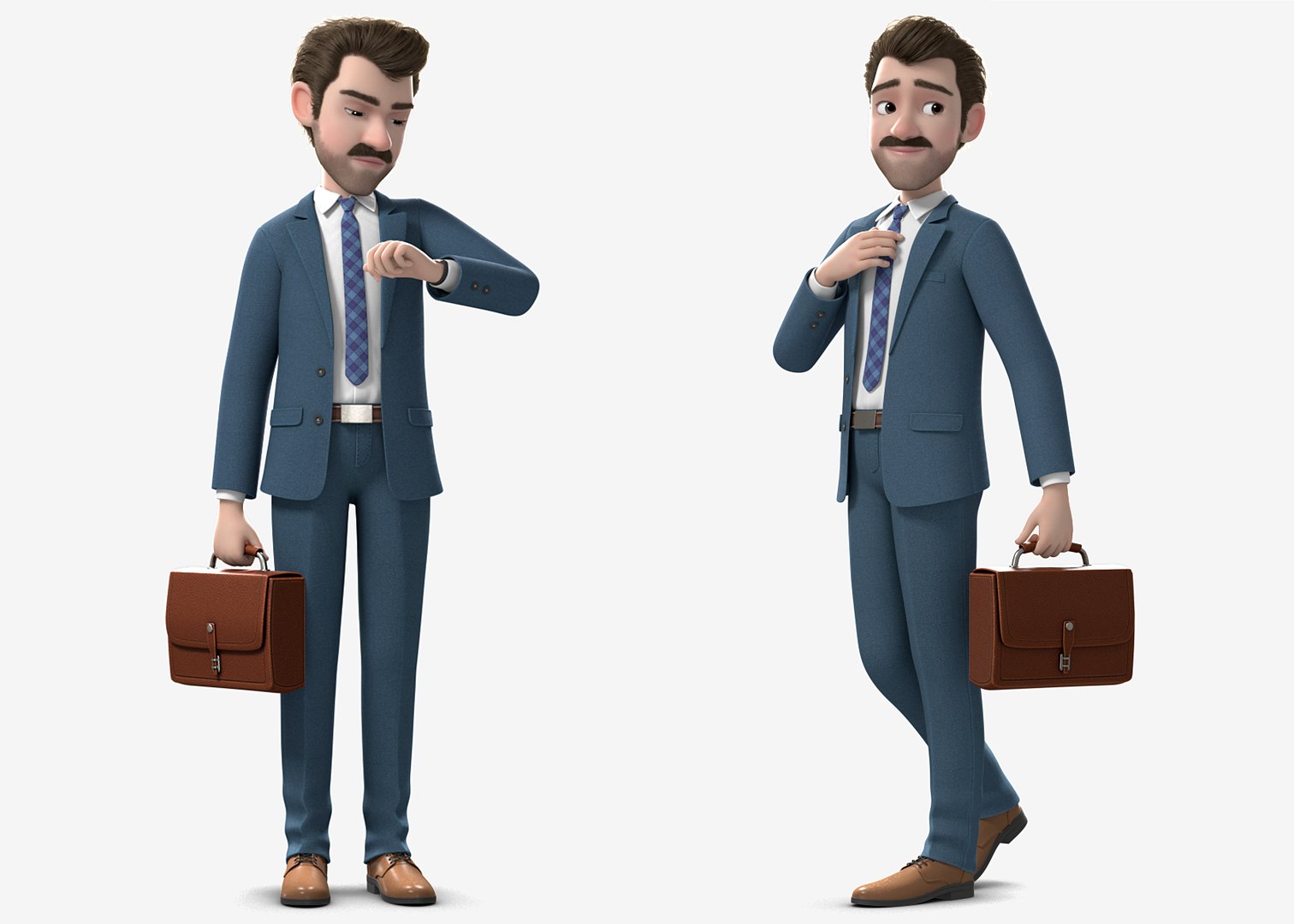 Cartoon family rigged character 3D model - TurboSquid 1359320