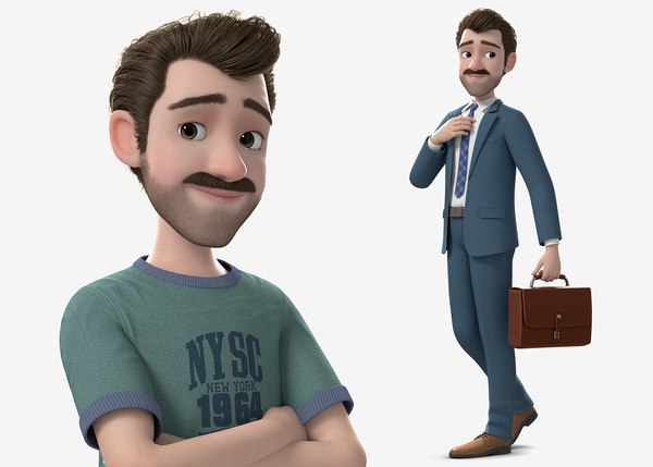 Cartoon Family Rigged Character 3d Model - Turbosquid 1359320