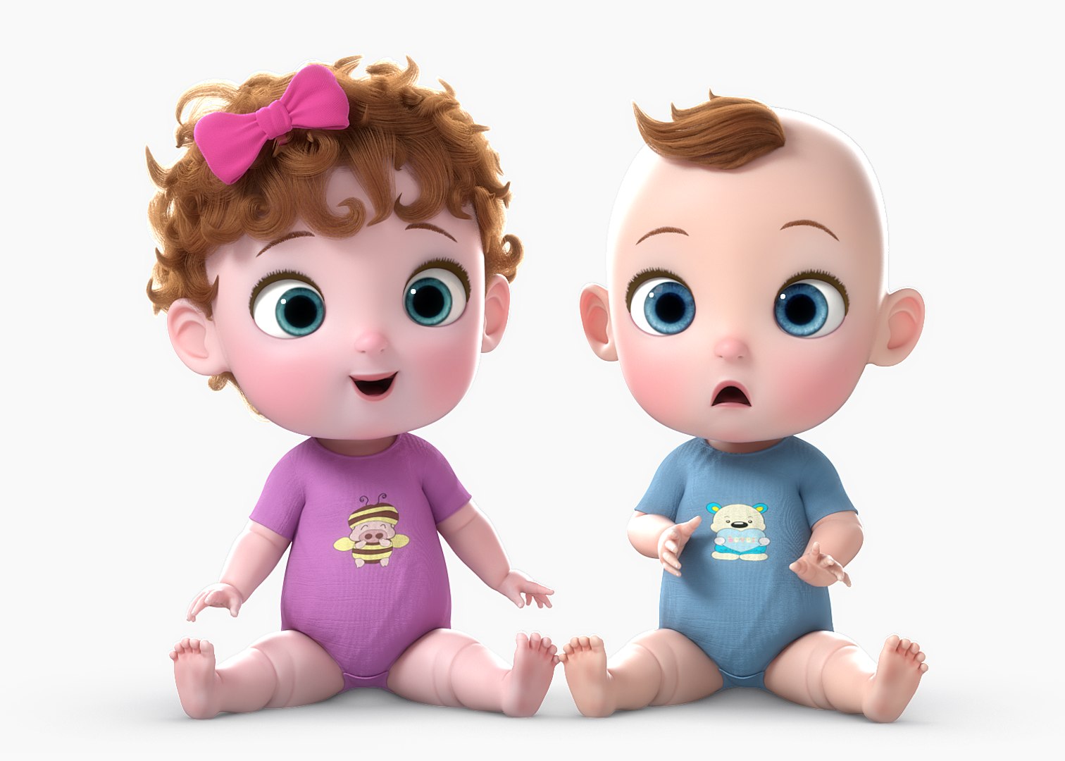 Twins 3d model