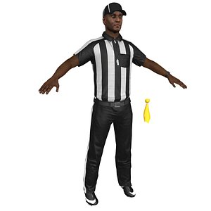 3D model football referee
