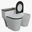 WC monoblocco allungato a doppio scarico