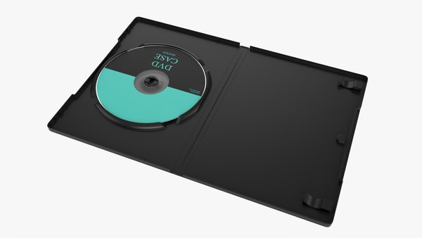 3D DVD case open with disc 02 mockup model - TurboSquid 1733751