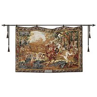 LA HALTE DES CHASSEURS Italian Tapestry