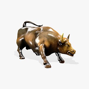 charging bull new york 3D model