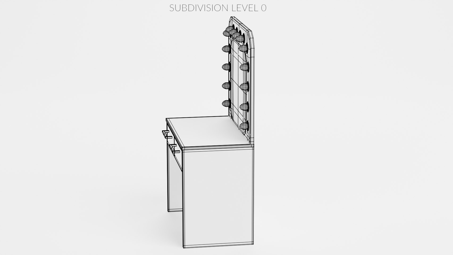 Makeup Table Model - TurboSquid 1856014