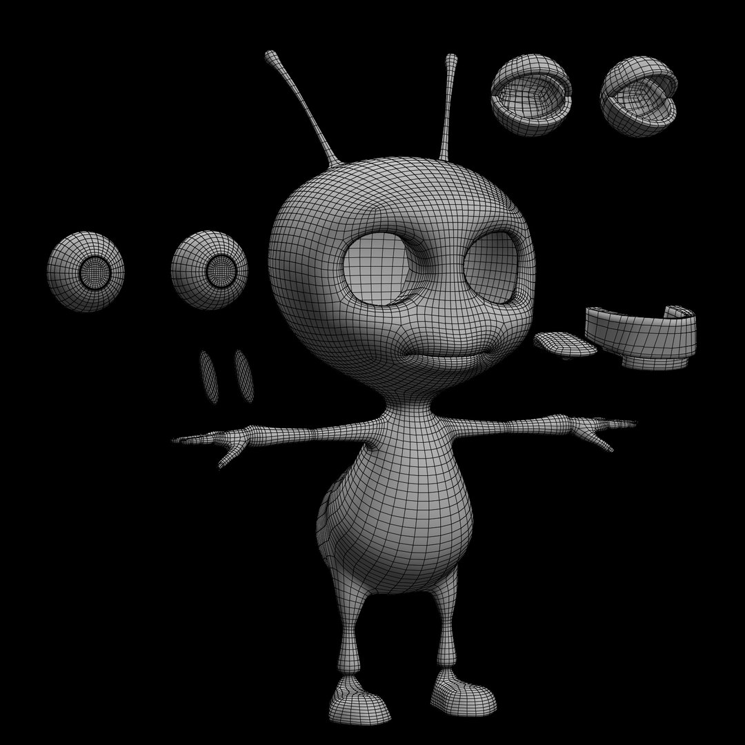 Cartoon Rigged Bee Model