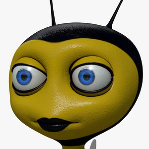 Bee 3d Cartoon Rigged