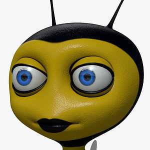 Bee 3d Cartoon Rigged