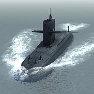3d hai lung attack submarine