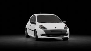 3D Renault Clio Renault Sport model