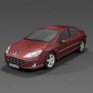 modelo 3d Peugeot 407 Coupé - TurboSquid 703954