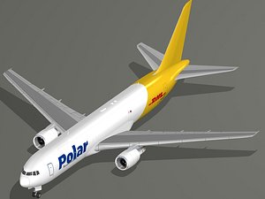 3D boeing 767-300f polar air model