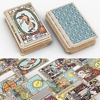 Stack of Rider Waite Tarot Cards