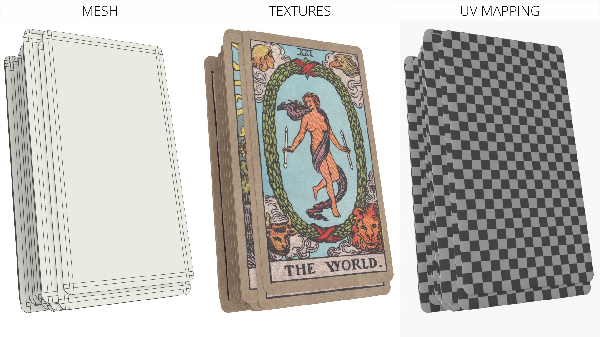 3D Stack of Rider Waite Tarot Cards https://p.turbosquid.com/ts-thumb/V0/oT1sey/wL/stack_of_rider_waite_tarot_cards_010/jpg/1785405708/1920x1080/fit_q87/d1669ceb1aa7bec5fc7d91616dc1132ba6063175/stack_of_rider_waite_tarot_cards_010.jpg