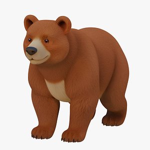 3D model Realistic 3D Bear Model Game Ready
