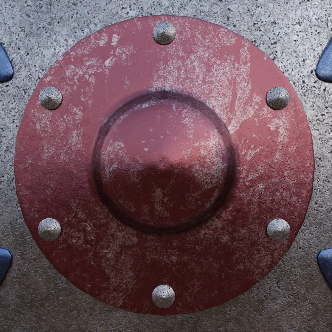 Painted Shield 3D model https://p.turbosquid.com/ts-thumb/V0/u2UpTA/AF/shot_3/png/1739204260/1920x1080/fit_q87/d229a0fba4c363df7d37f37e84bde657a517fc96/shot_3.jpg