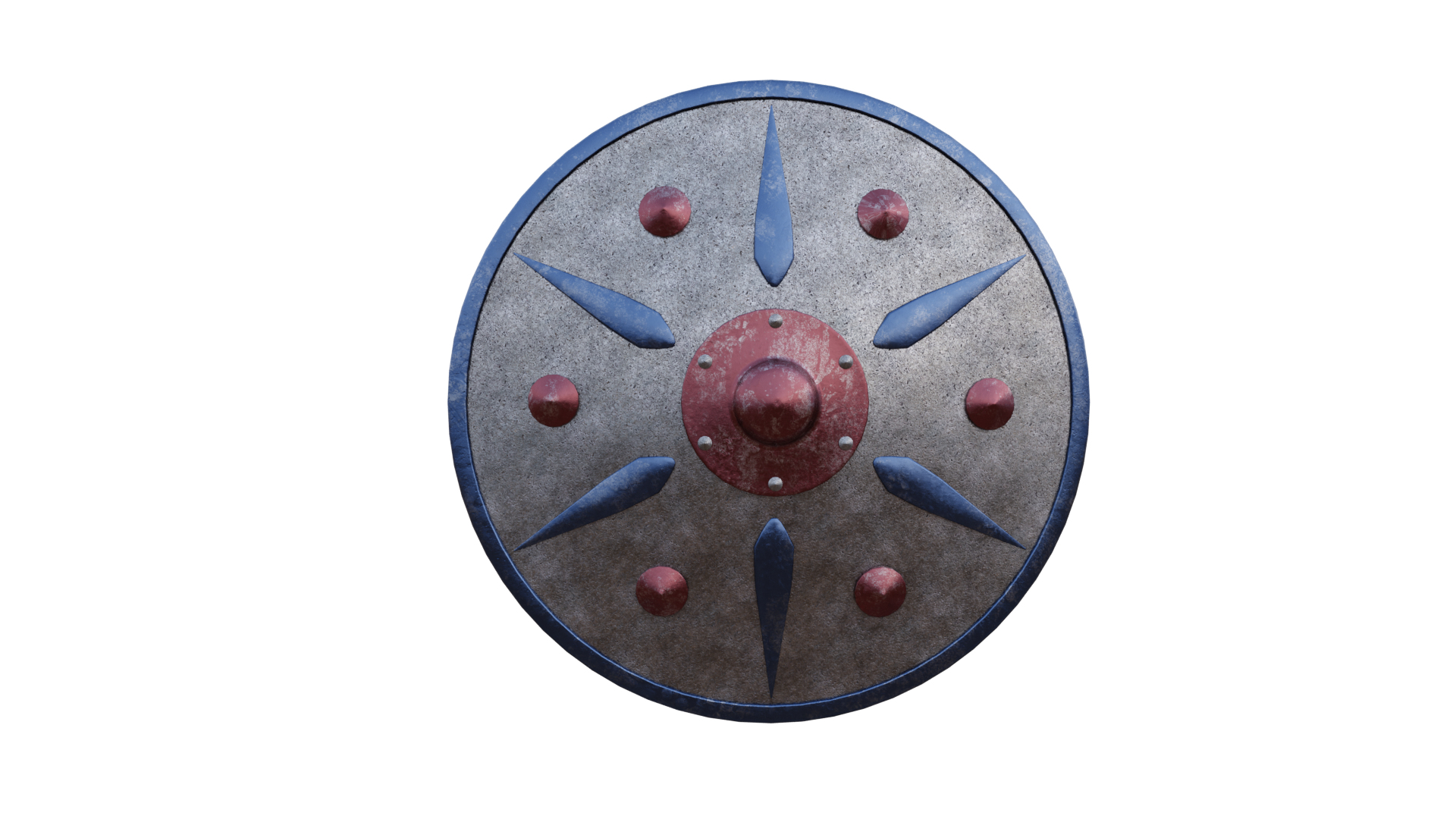 Painted Shield 3D model https://p.turbosquid.com/ts-thumb/V0/u2UpTA/WY/turntable/png/1739204309/1920x1080/turn_fit_q99/ea8cf18668392d00dddf3164b54111f54ab079e3/turntable-1.jpg