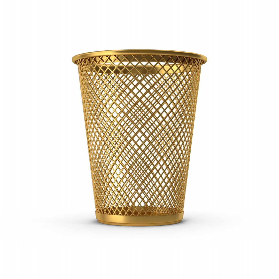 3D Gold Waste Basket TurboSquid 2089189   Wastebasketgold.i03.2k 