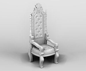 3D royal chair