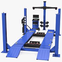 Wheel Aligner Car Equipment with Lift Rigged