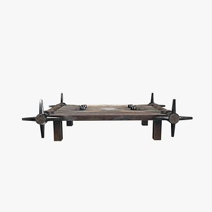 3D Medieval Stretching Torture Bed