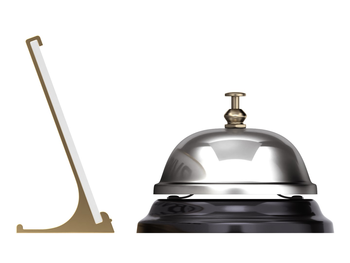 Reception Bell Sign Model - TurboSquid 1325991