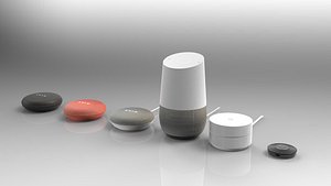google home devices 3D model
