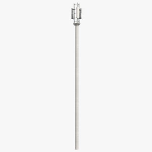 Base Station 5G Mobile Network Antenna on Post