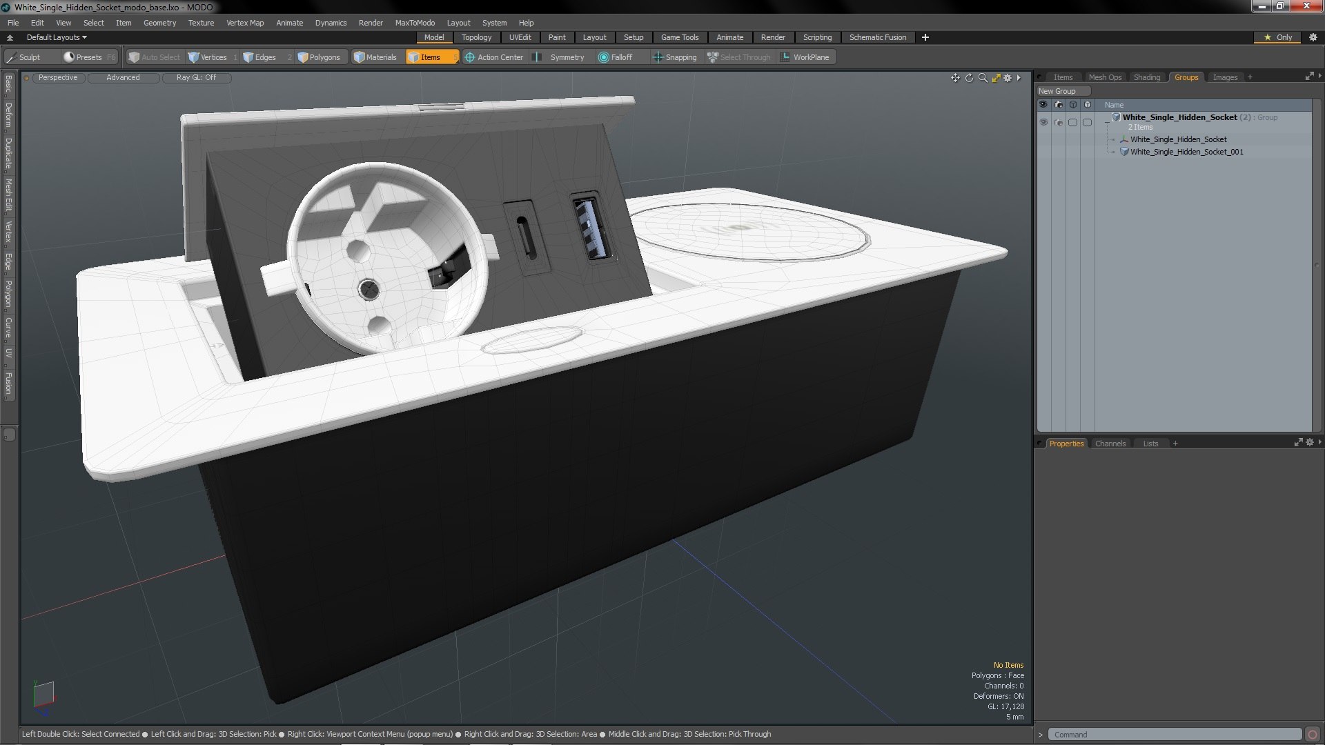 White Single Hidden Socket Model - TurboSquid 2079633